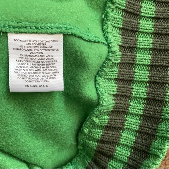 OLD NAVY Aspen Green Zip Front Varsity Sweatshirt Hoodie Size XL - Picture 5 of 5